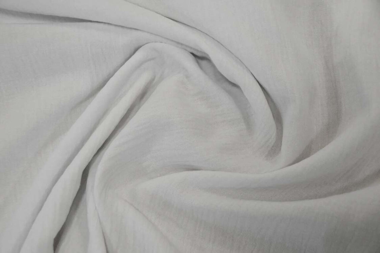 Double Layer Cotton Gauze Fabric Soft Muslin Semi Sheer Lightweight Natural Material 48 Inch Wide